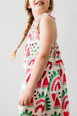 SALE One in a Melon Ruffle Cross Back Dress