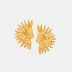 Titanium Steel Gold-Plated Earrings Trendsi