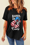 RAISED ON COUNTRY Round Neck T-Shirt - Flyclothing LLC