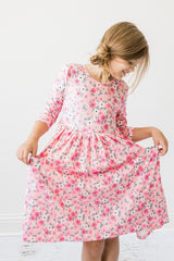 Azalea 3/4 Sleeve Pocket Twirl Dress - Mila & Rose ®