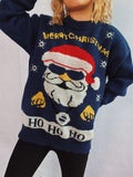 Santa Round Neck Long Sleeve Sweater