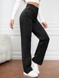 High Waist Straight Jeans - Flyclothing LLC