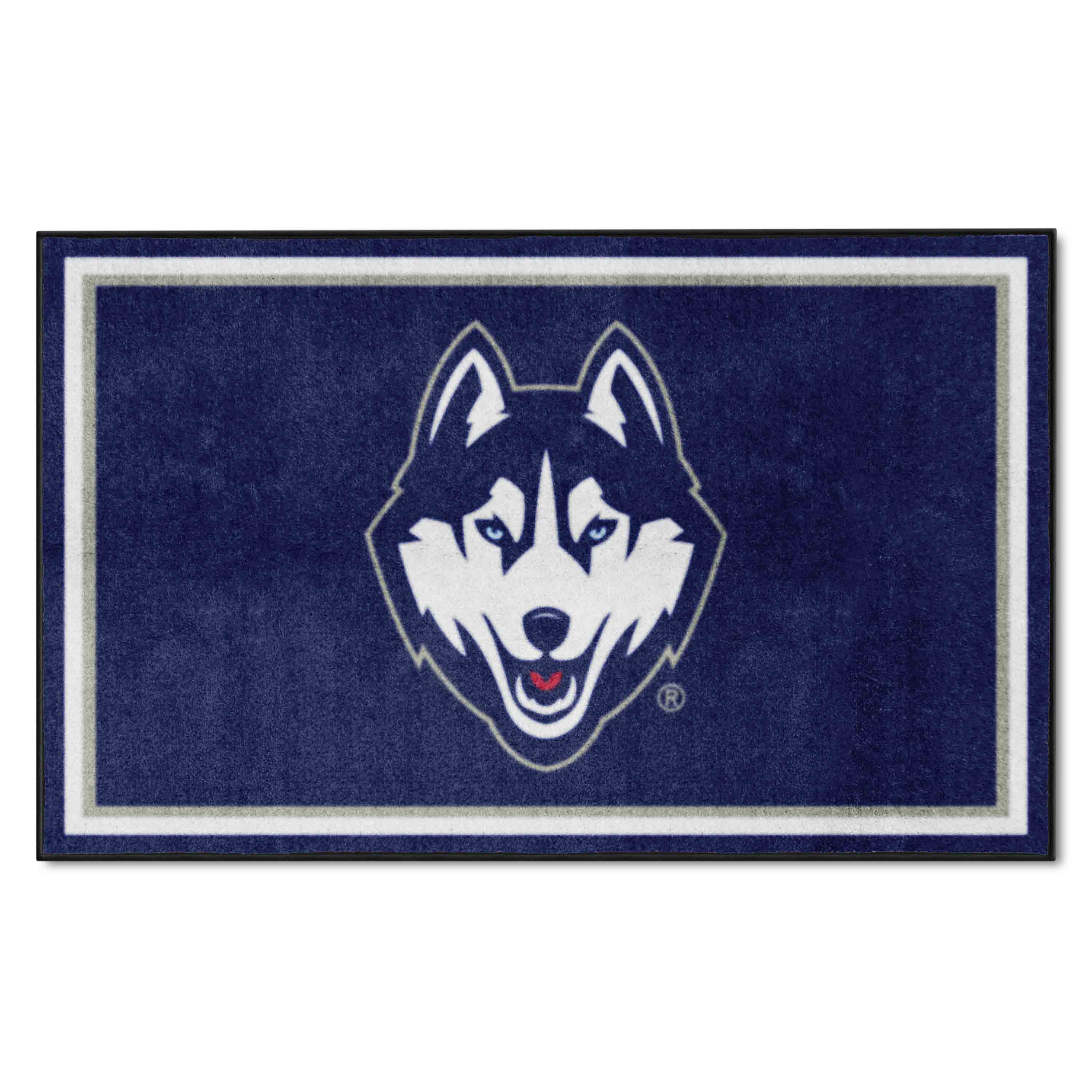 UConn Huskies 4ft. x 6ft. Plush Area Rug