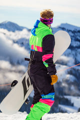 The Steep And Deep | Men's Retro Black Ski Suit