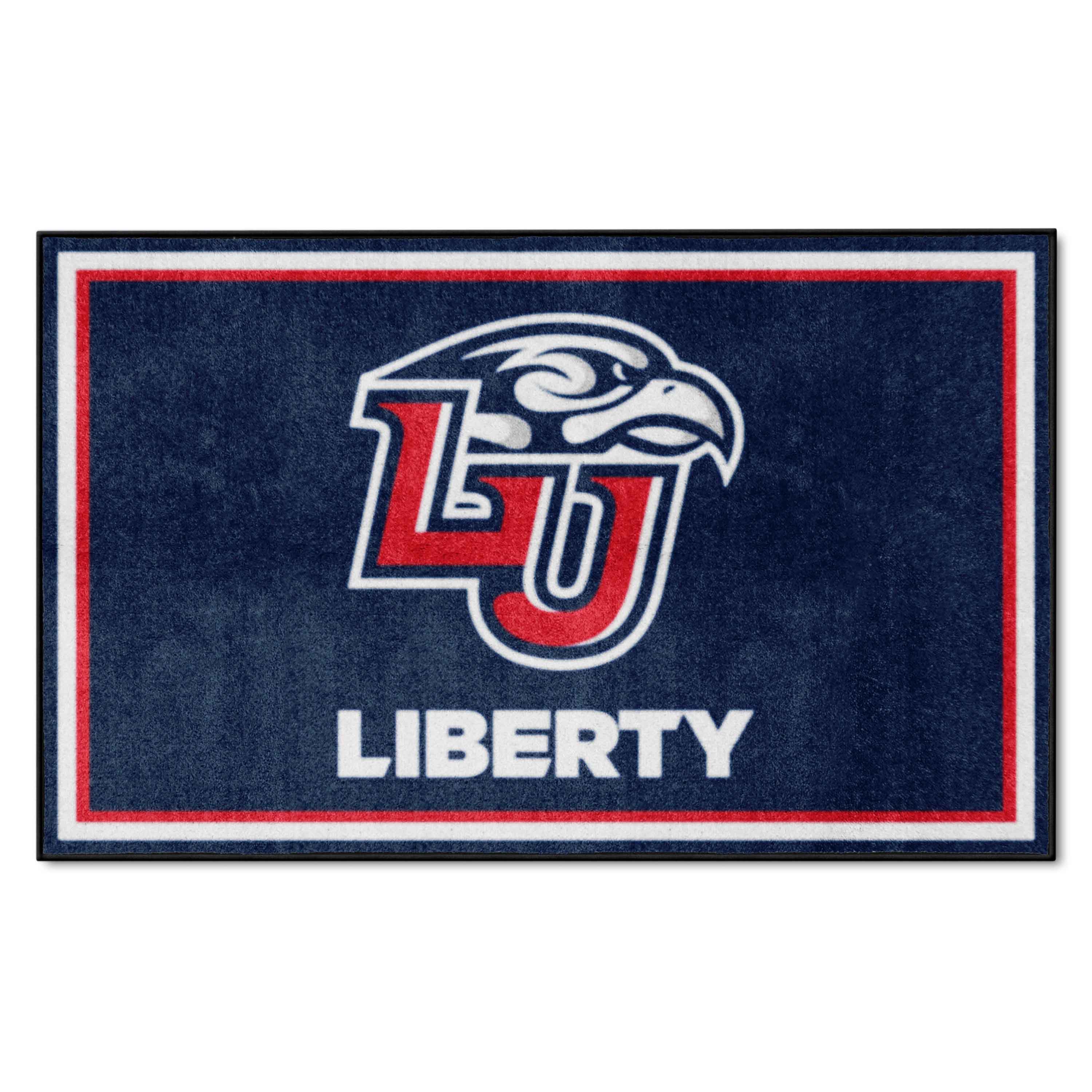 Liberty Flames 4ft. x 6ft. Plush Area Rug