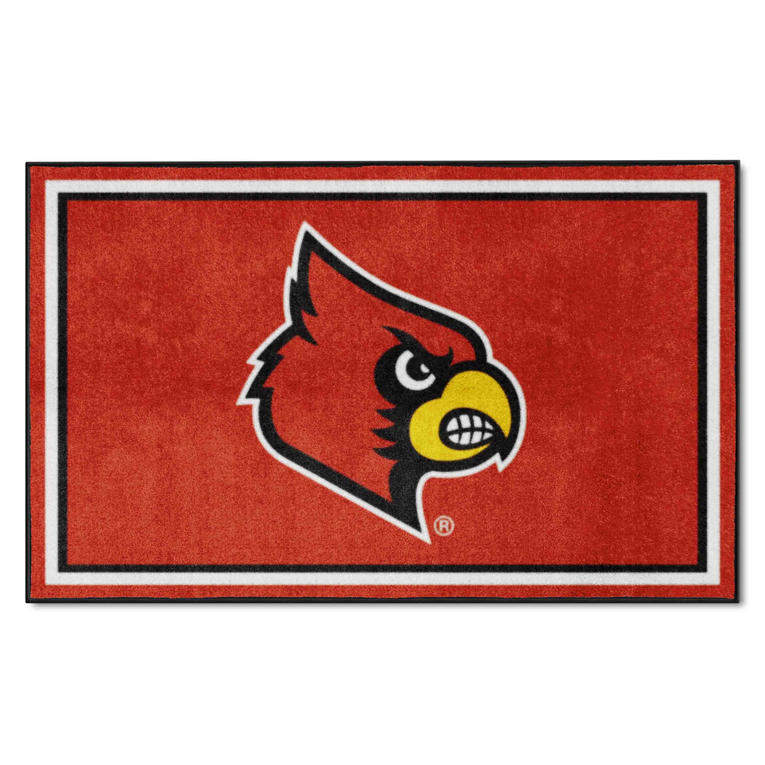 Louisville Cardinals 4ft. x 6ft. Plush Area Rug