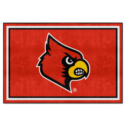 Louisville Cardinals 5ft. x 8 ft. Plush Area Rug