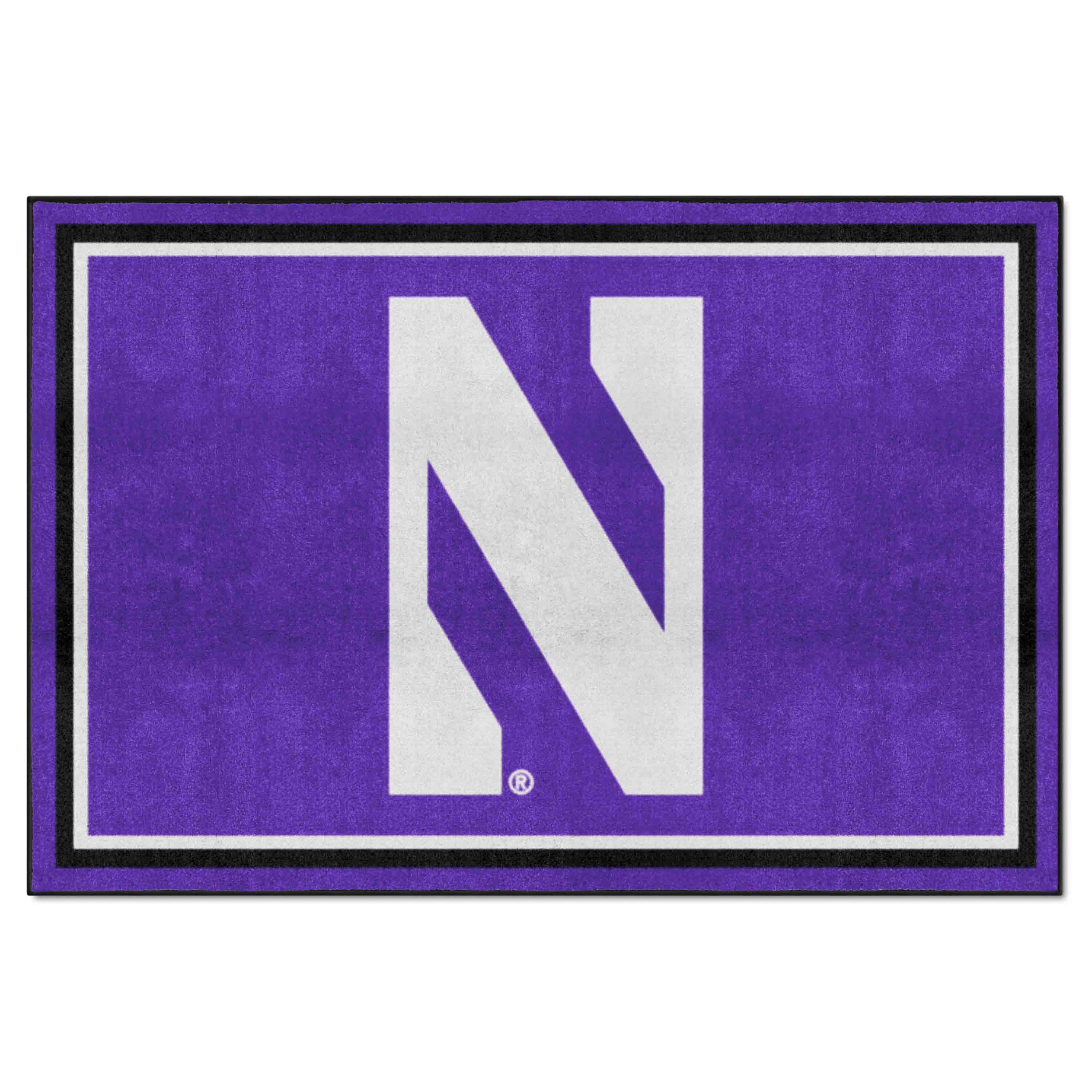 Northwestern Wildcats 5ft. x 8 ft. Plush Area Rug