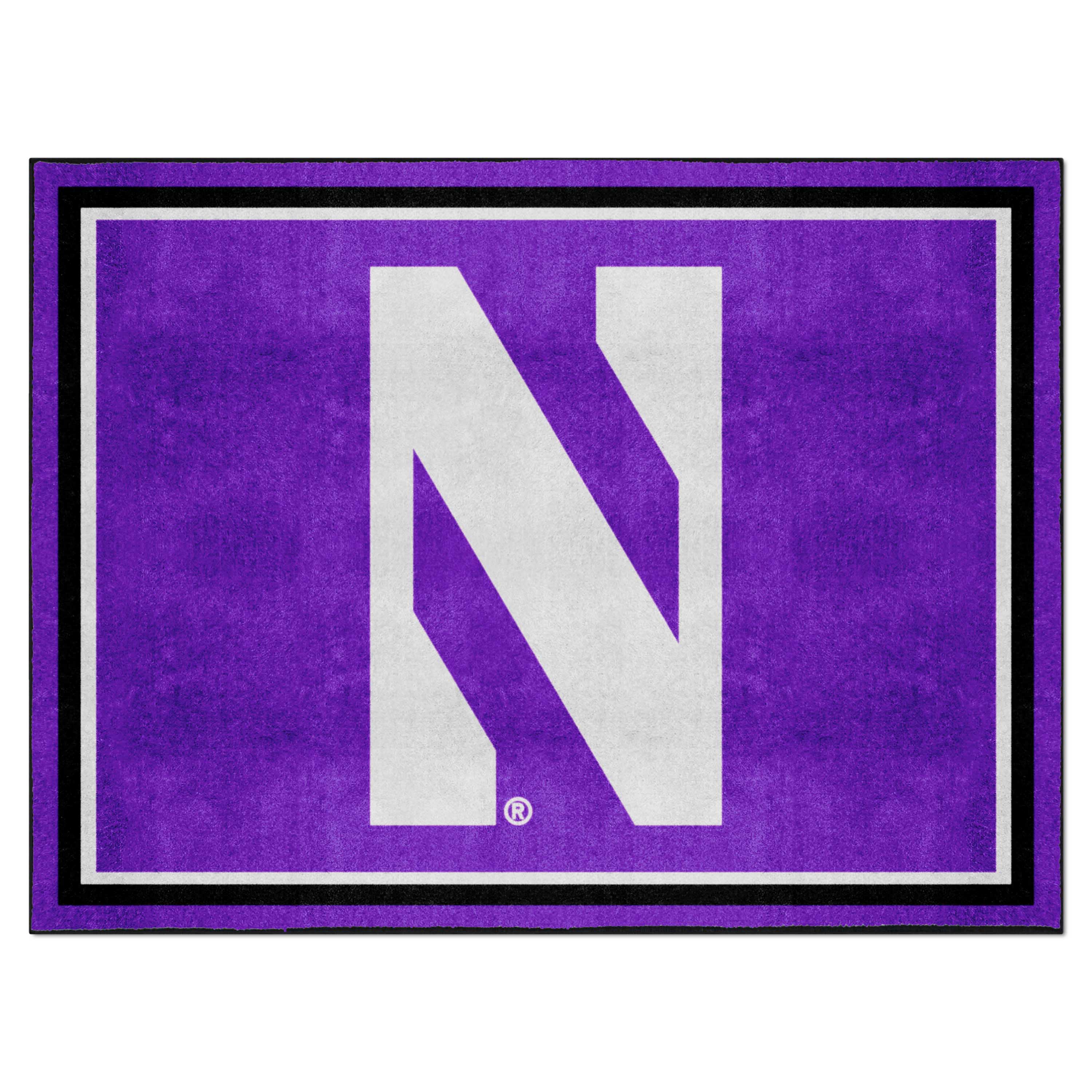 Northwestern Wildcats 8ft. x 10 ft. Plush Area Rug