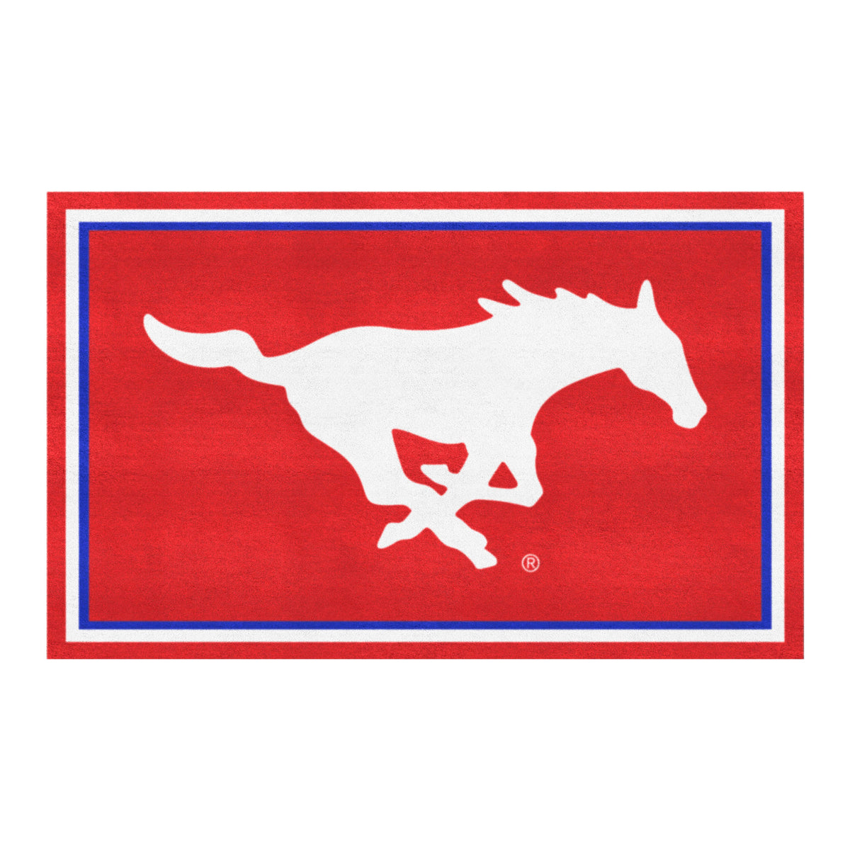 SMU Mustangs 4ft. x 6ft. Plush Area Rug