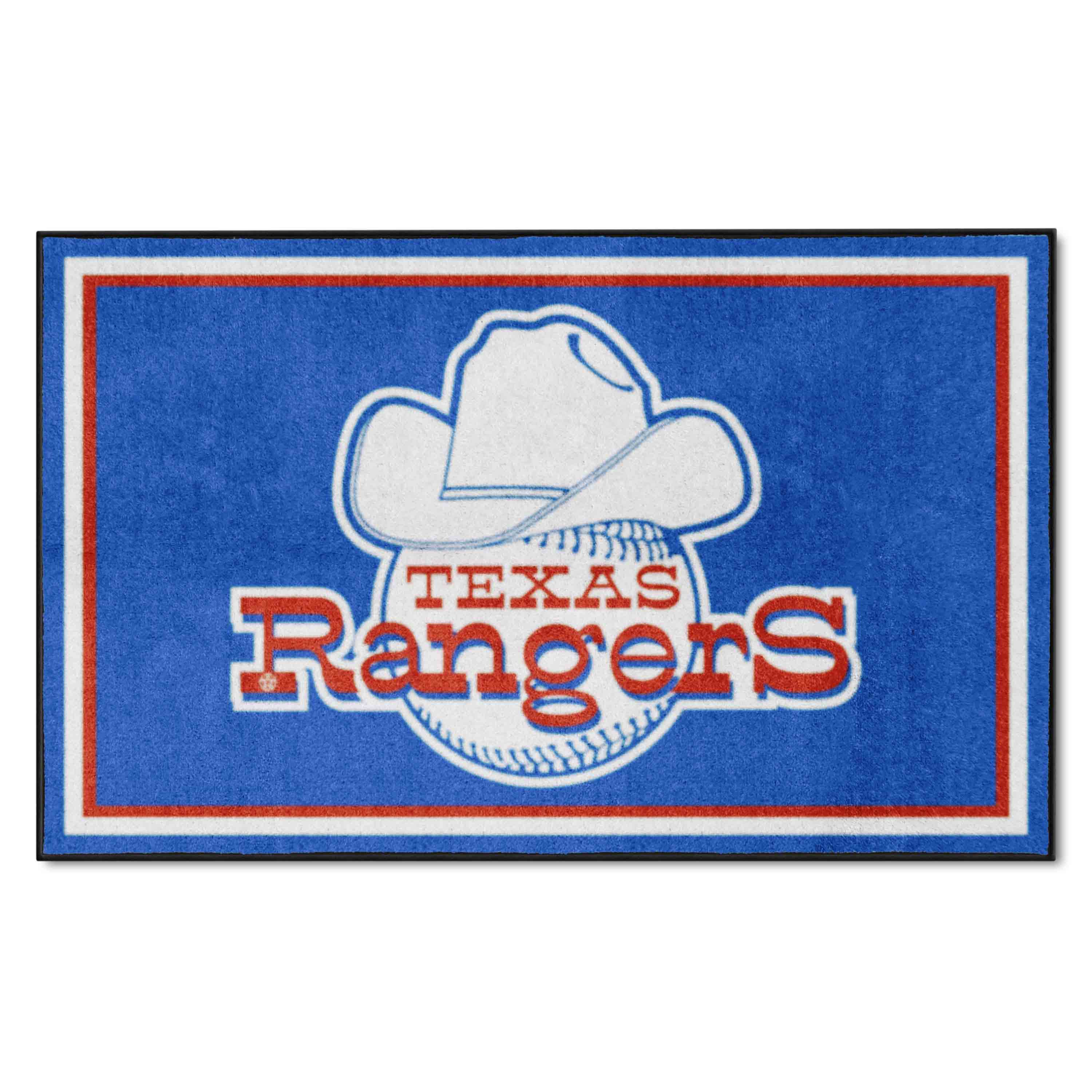 Texas Rangers 4ft. x 6ft. Plush Area Rug