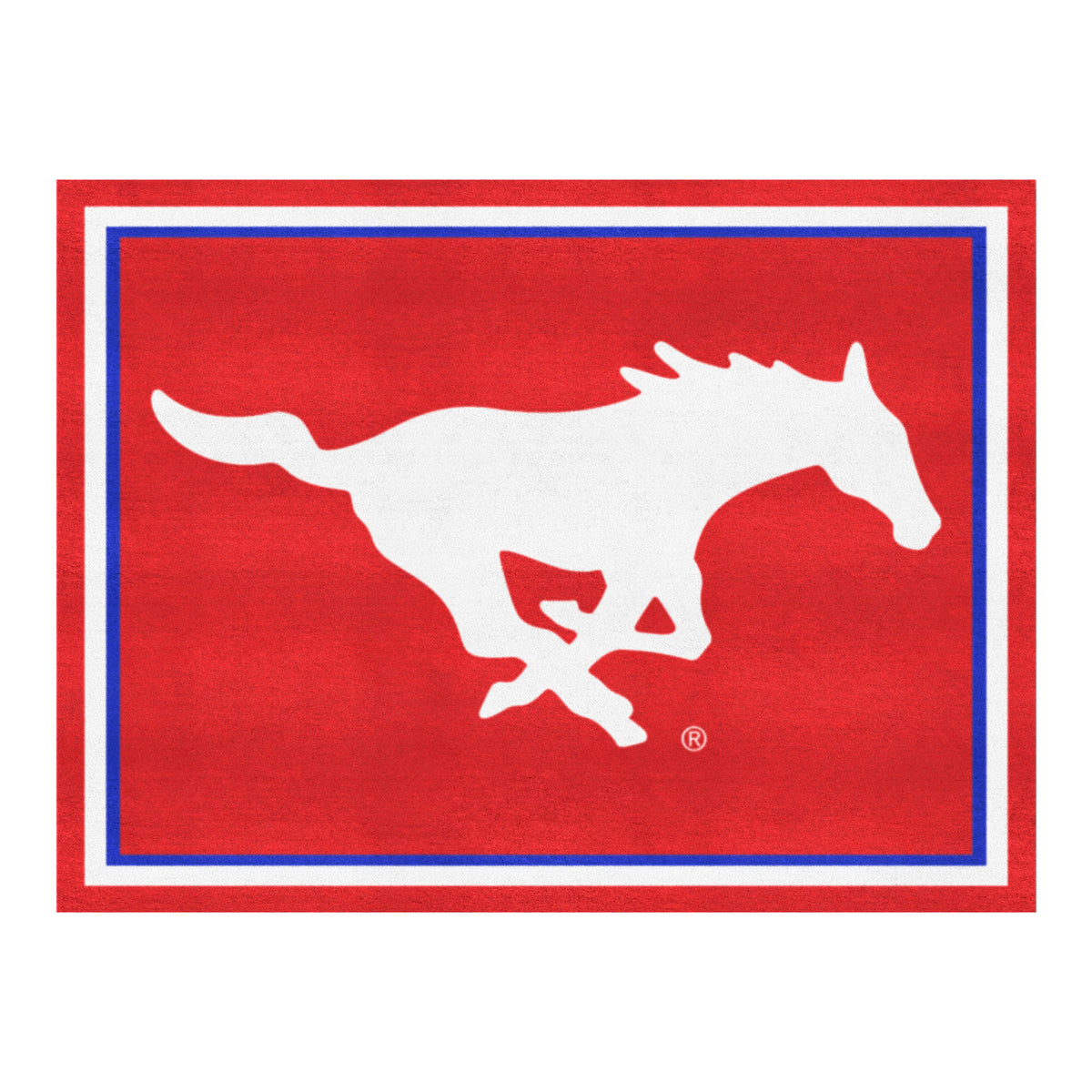 SMU Mustangs 8ft. x 10 ft. Plush Area Rug