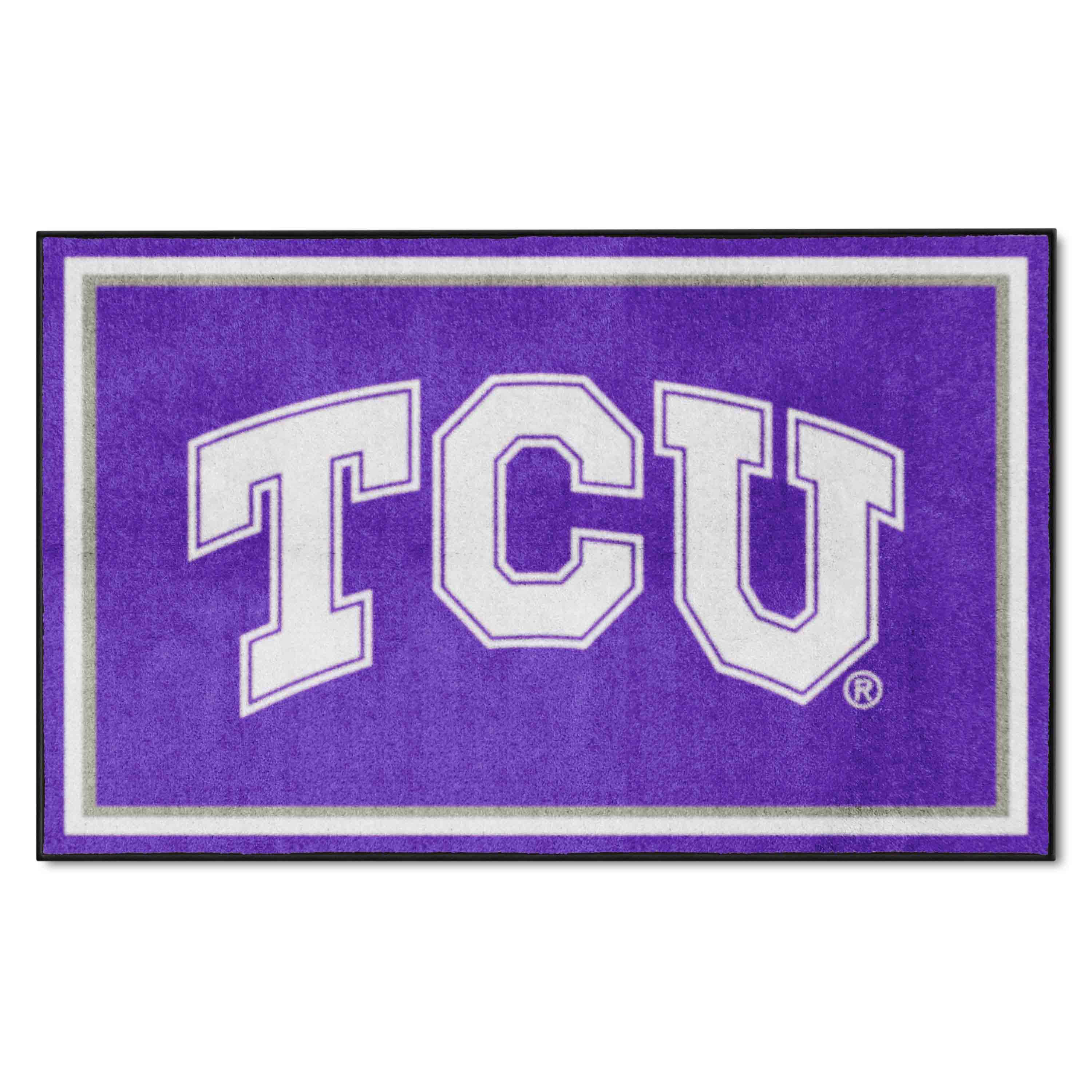 TCU Horned Frogs 4ft. x 6ft. Plush Area Rug