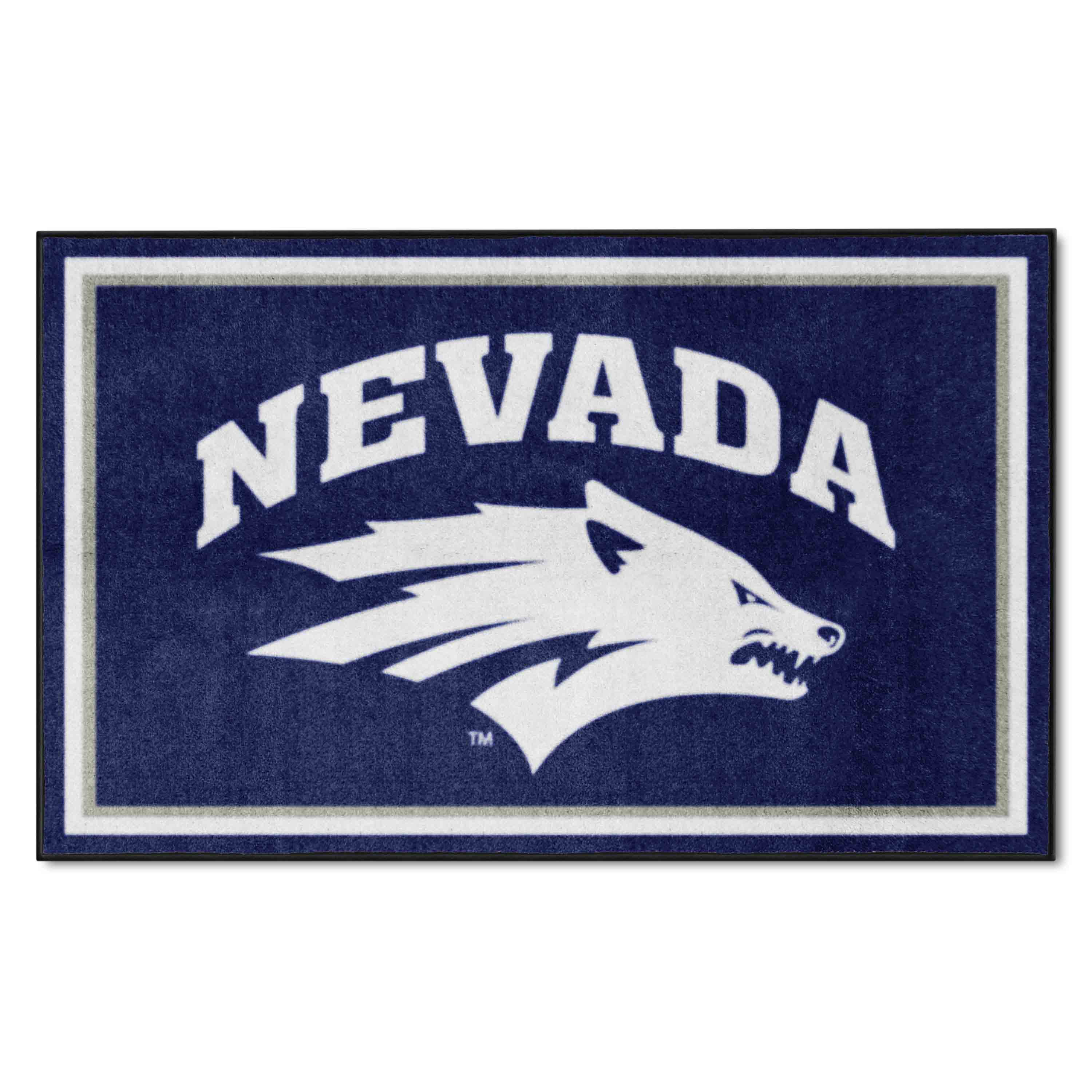 Nevada Wolfpack 4ft. x 6ft. Plush Area Rug - Nevada