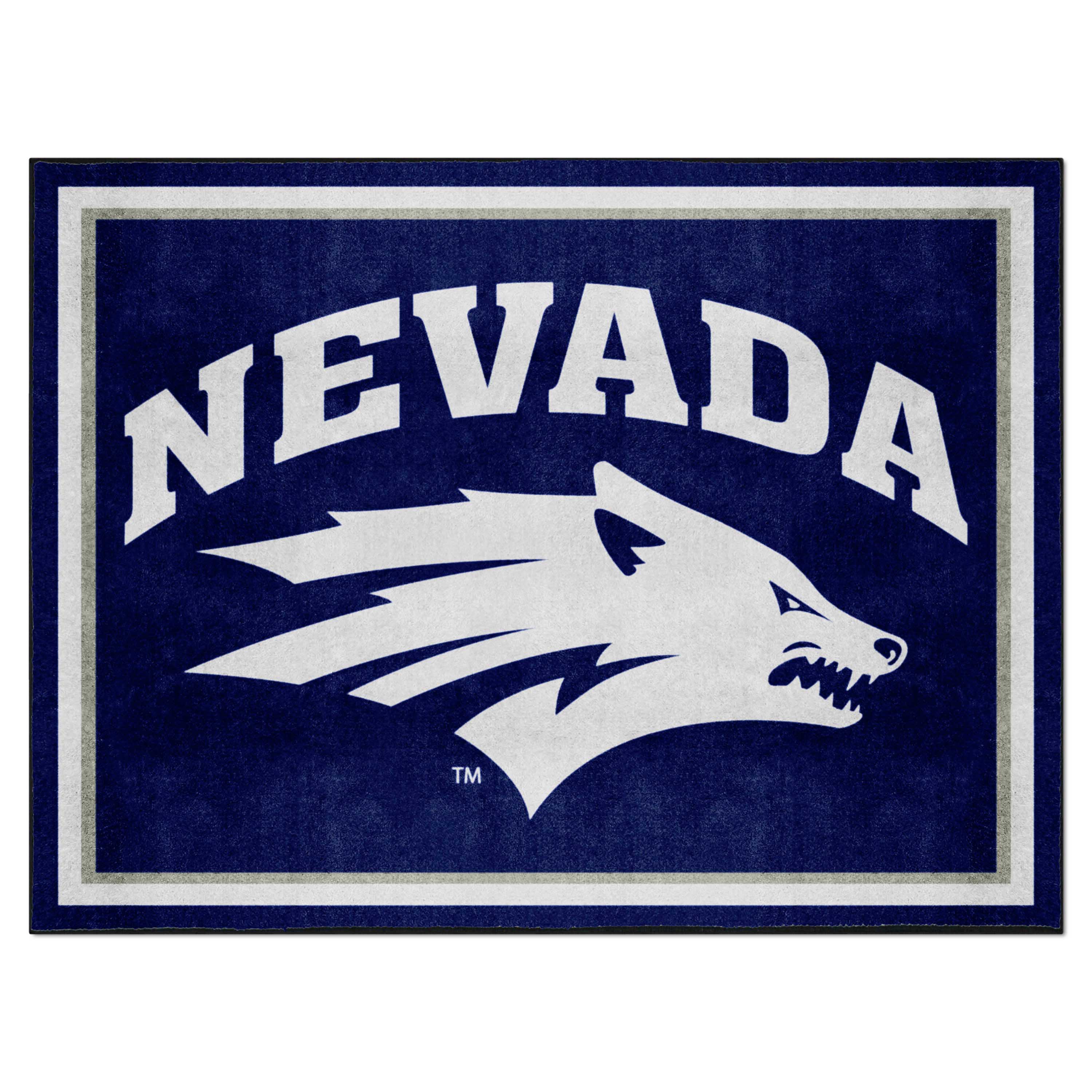 Nevada Wolfpack 8ft. x 10 ft. Plush Area Rug