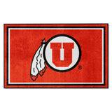 Utah Utes 4ft. x 6ft. Plush Area Rug