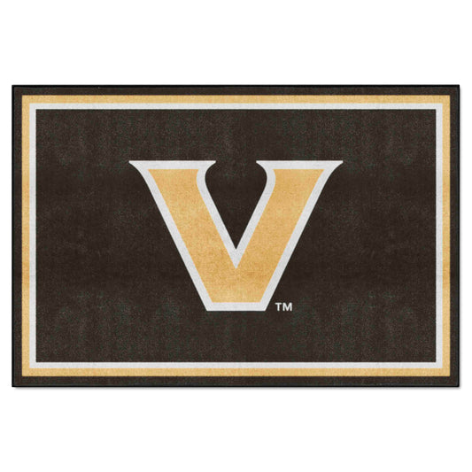 Vanderbilt Commodores 5ft. x 8 ft. Plush Area Rug