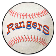 Texas Rangers Baseball Rug - 27in. Diameter