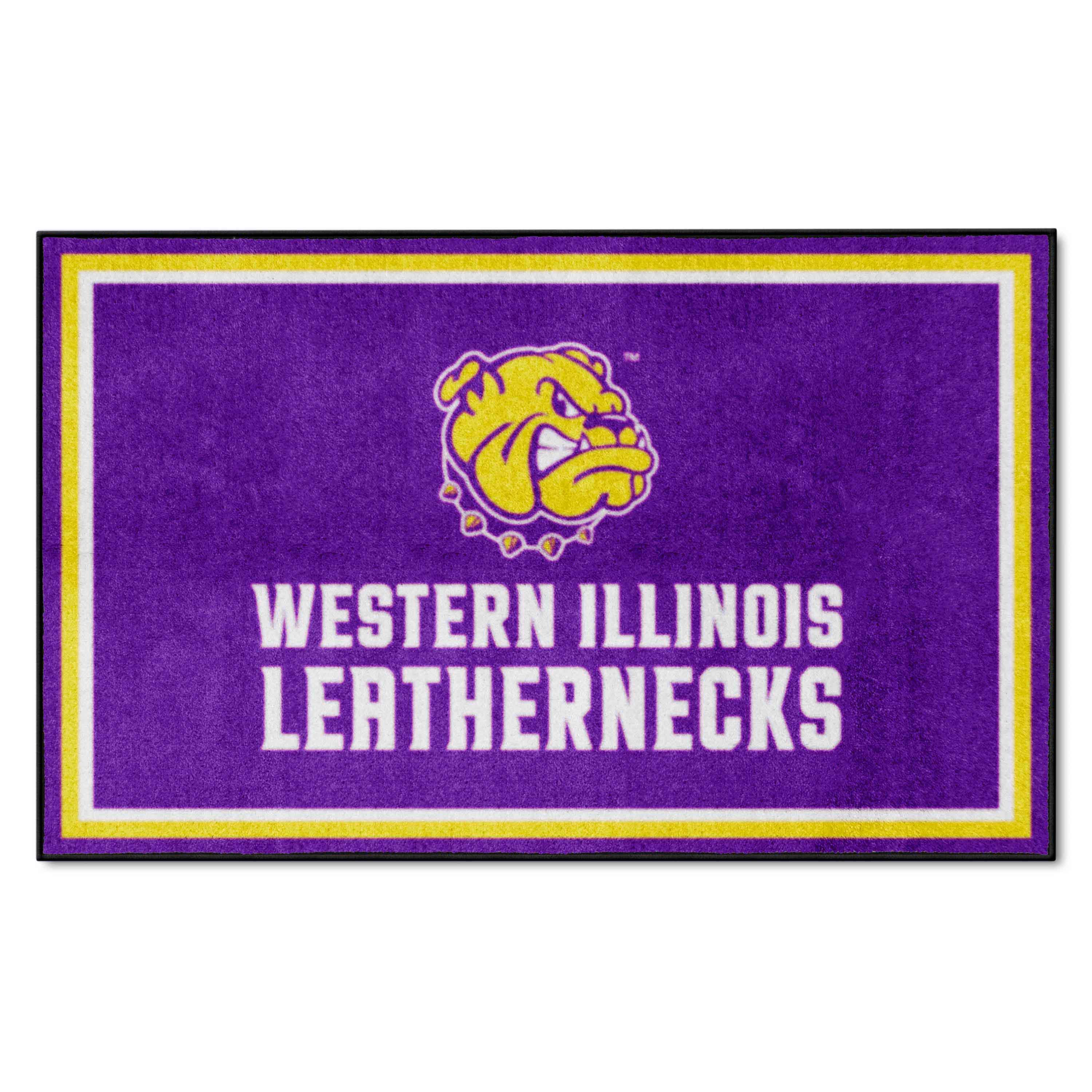 Western Illinois Leathernecks 4ft. x 6ft. Plush Area Rug