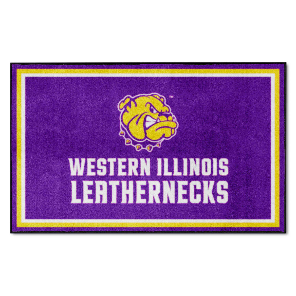 Western Illinois Leathernecks 4ft. x 6ft. Plush Area Rug