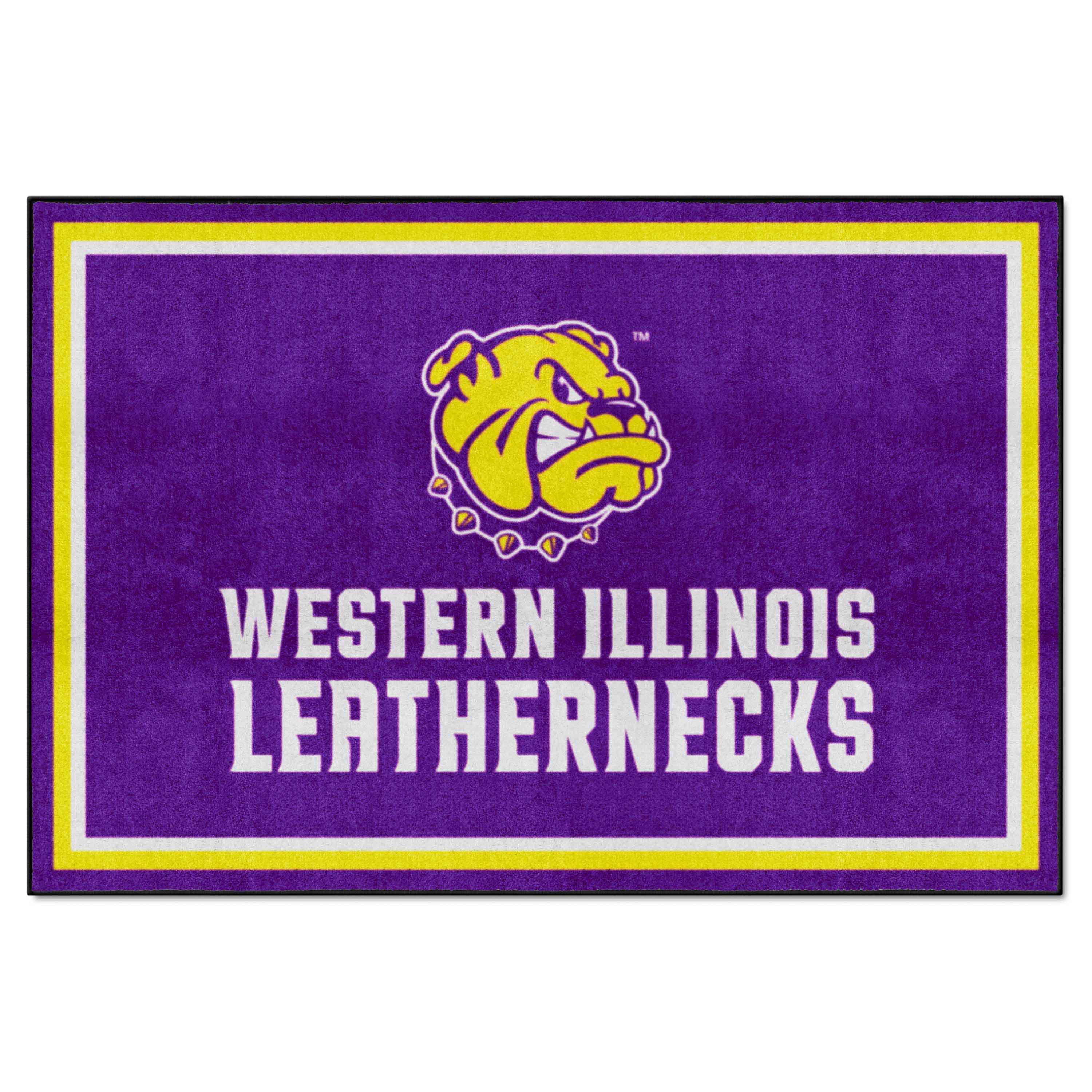 Western Illinois Leathernecks 5ft. x 8 ft. Plush Area Rug