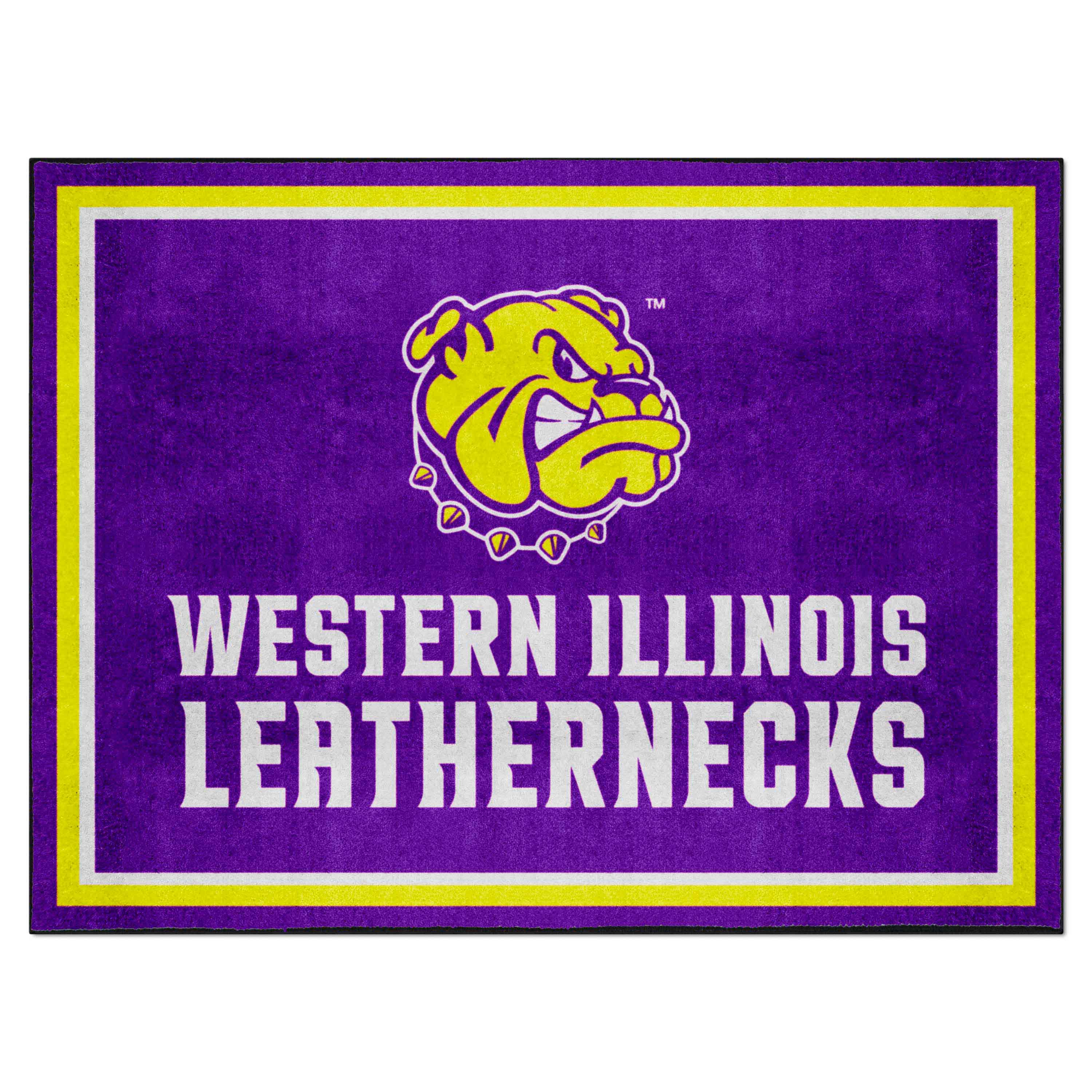 Western Illinois Leathernecks 8ft. x 10 ft. Plush Area Rug