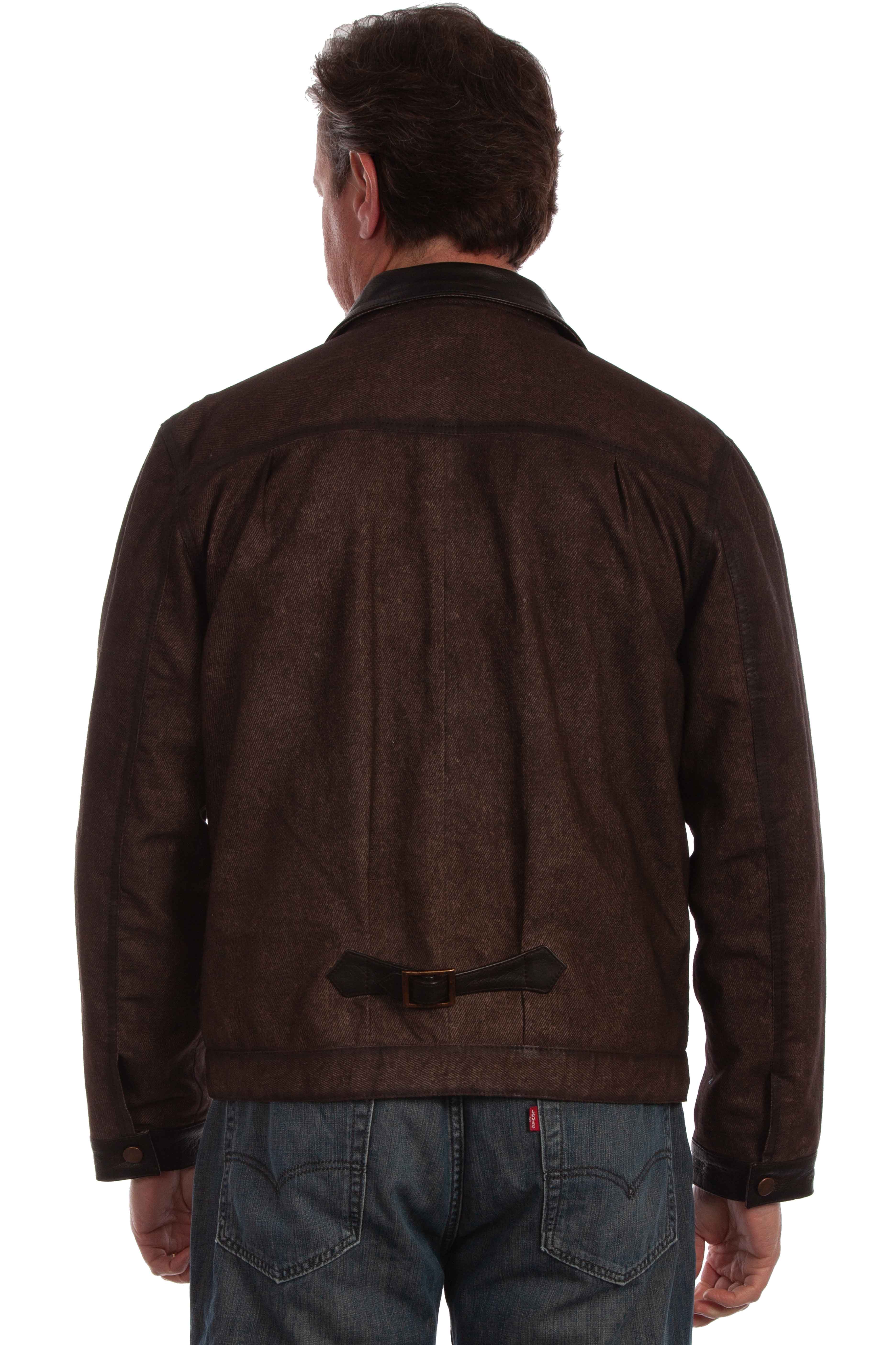 leatherwear mens brown 100% leather men's jacket