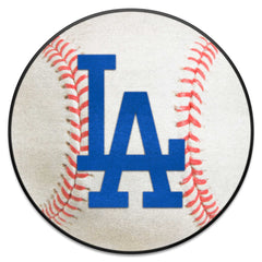 Los Angeles Dodgers Baseball Rug - 27in. Diameter