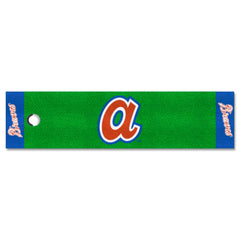 Atlanta Braves Putting Green Mat - 1.5ft. x 6ft. 1974 Retro Logo - Atlanta Braves