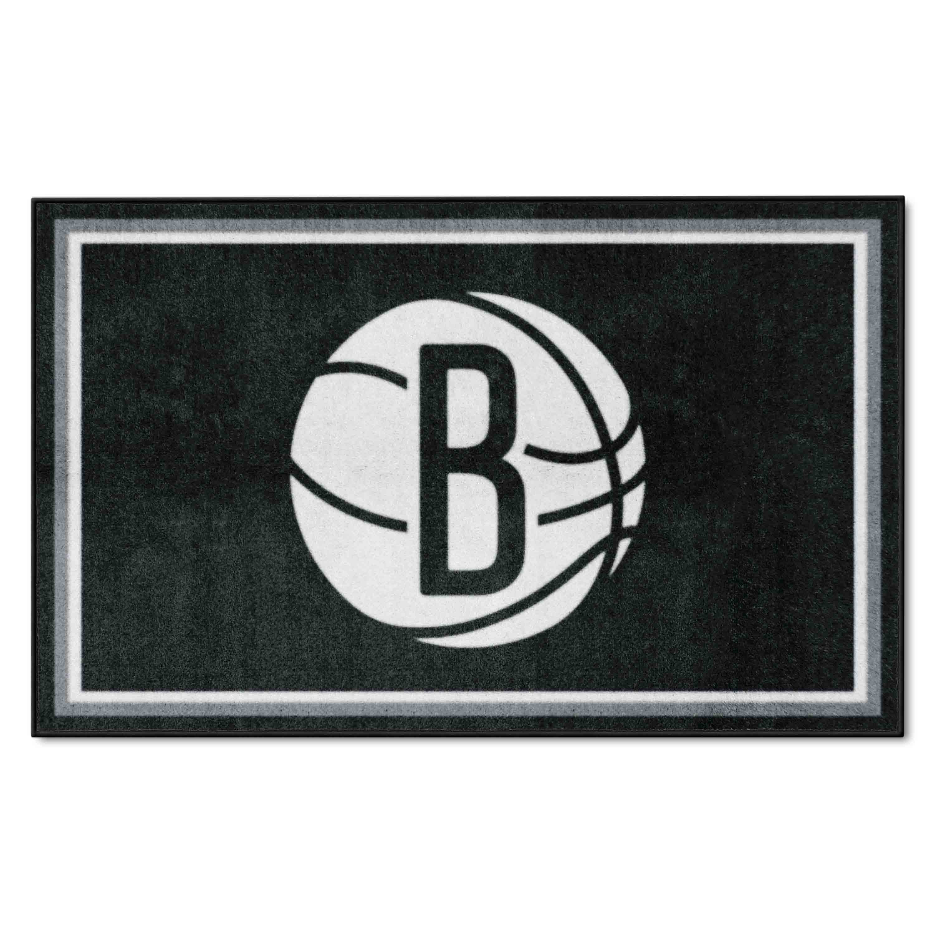 Brooklyn Nets 4ft. x 6ft. Plush Area Rug - Brooklyn Nets