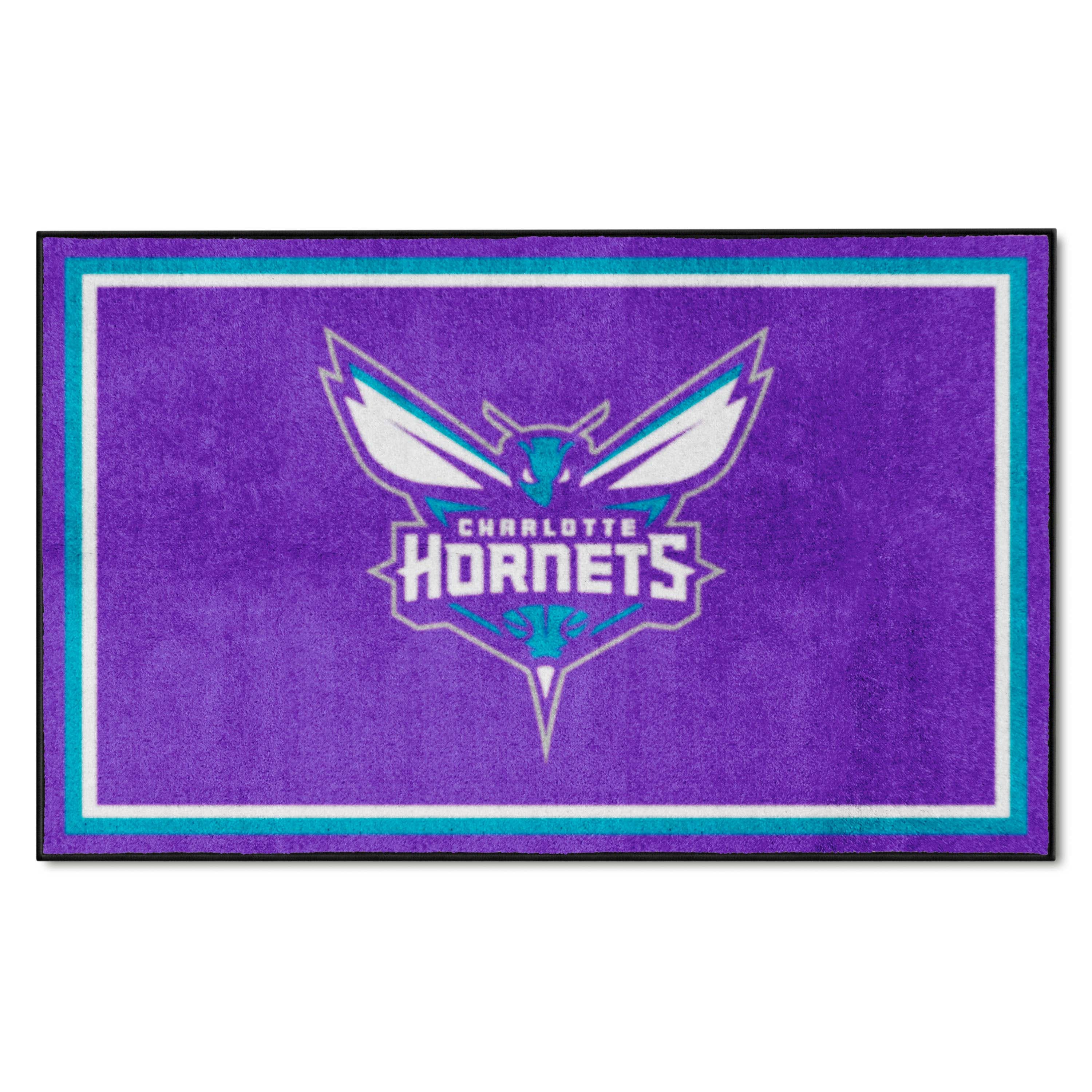 Charlotte Hornets 4ft. x 6ft. Plush Area Rug - Charlotte Hornets