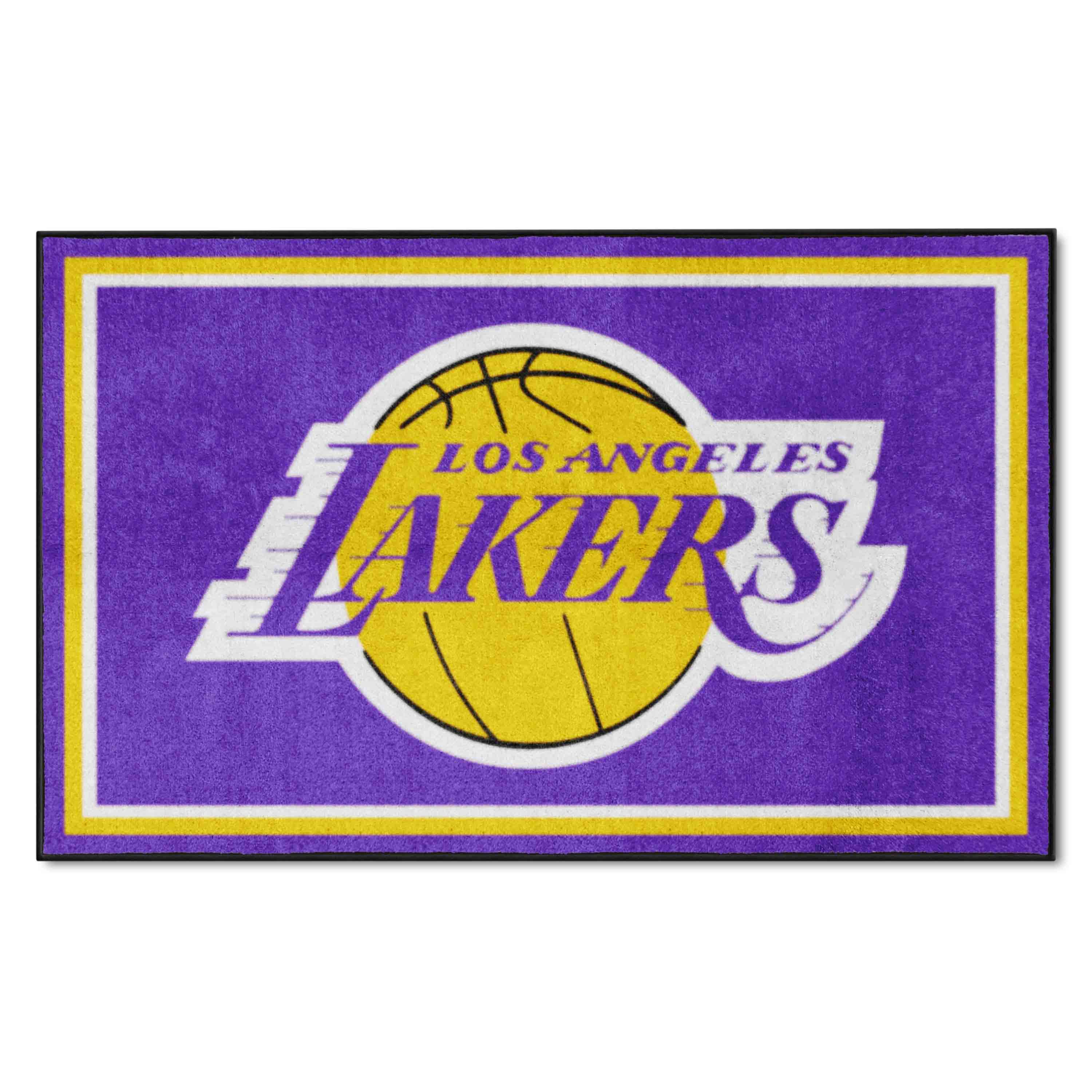 Los Angeles Lakers 4ft. x 6ft. Plush Area Rug