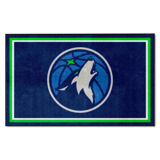 Minnesota Timberwolves 4ft. x 6ft. Plush Area Rug