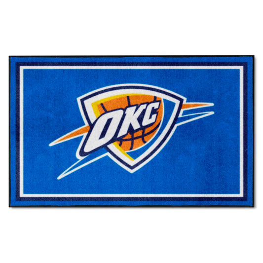 Oklahoma City Thunder 4ft. x 6ft. Plush Area Rug