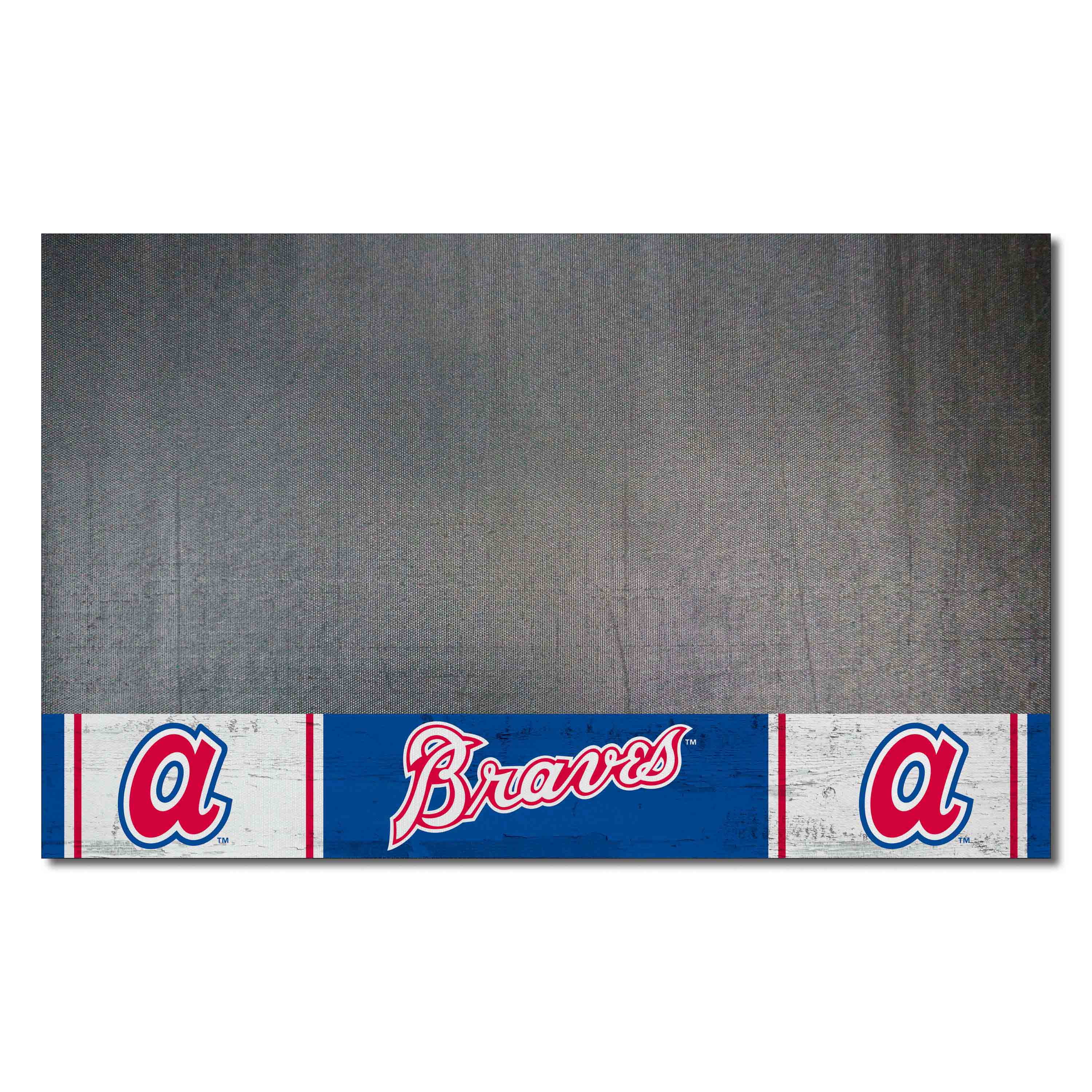 Atlanta Braves Vinyl Grill Mat - 26in. x 42in. 1974 Retro Logo - Atlanta Braves