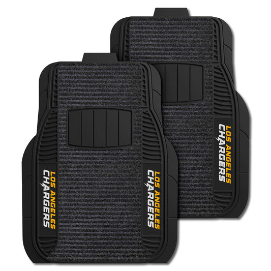 Los Angeles Chargers 2 Piece Deluxe Car Mat Set