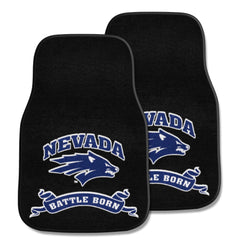 Nevada Wolfpack Front Carpet Car Mat Set - 2 Pieces, "Battle Born"