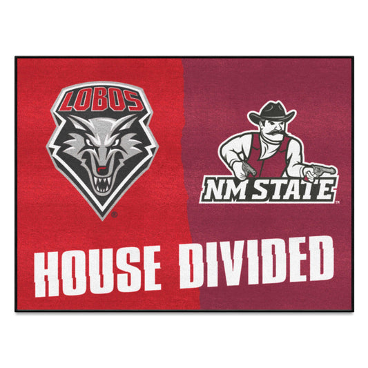 House Divided - New Mexico / New Mexico State House Divided House Divided Rug - 34 in. x 42.5 in. - House Divided - New Mexico / New Mexico State