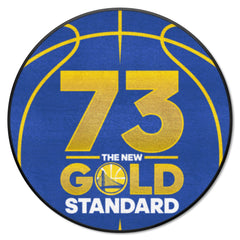 Golden State Warriors - 73 Basketball Rug - 27in. Diameter