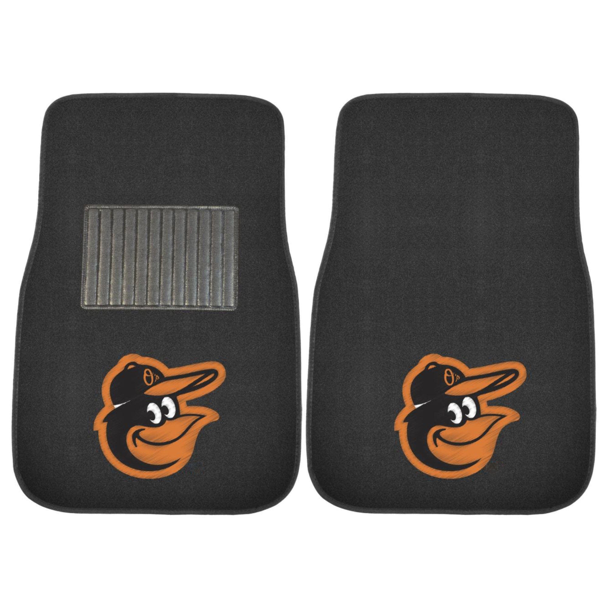 Baltimore Orioles Embroidered Car Mat Set - 2 Pieces - Baltimore Orioles