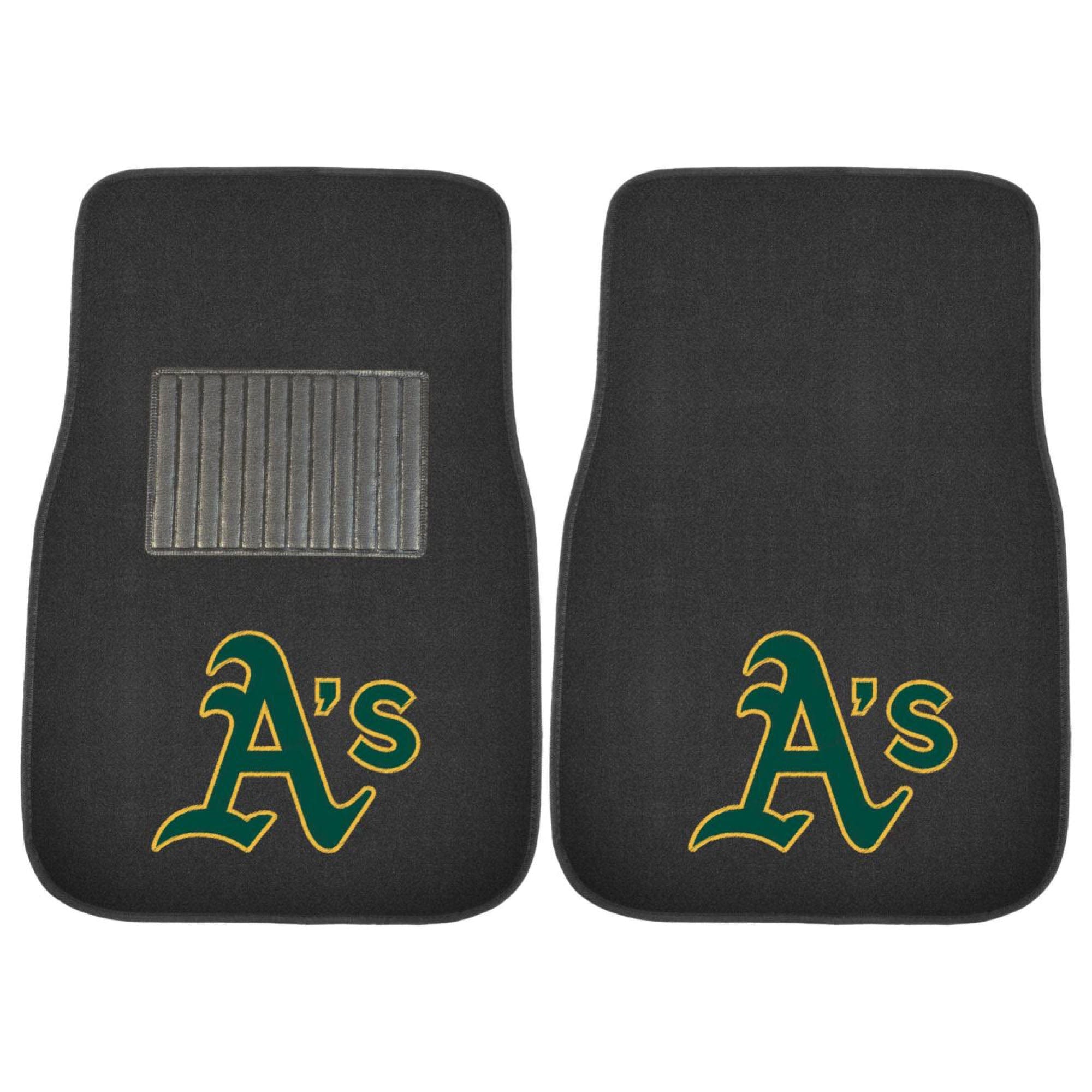 Oakland Athletics Embroidered Car Mat Set - 2 Pieces - Oakland Athletics