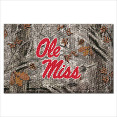 Ole Miss Rebels Rubber Scraper Door Mat Camo