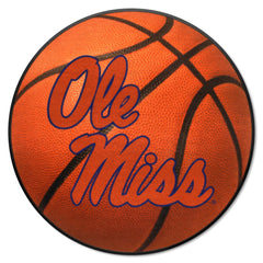 Ole Miss Rebels Basketball Rug - 27in. Diameter