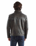 Scully leather Brown Men's zip front jacket 2064