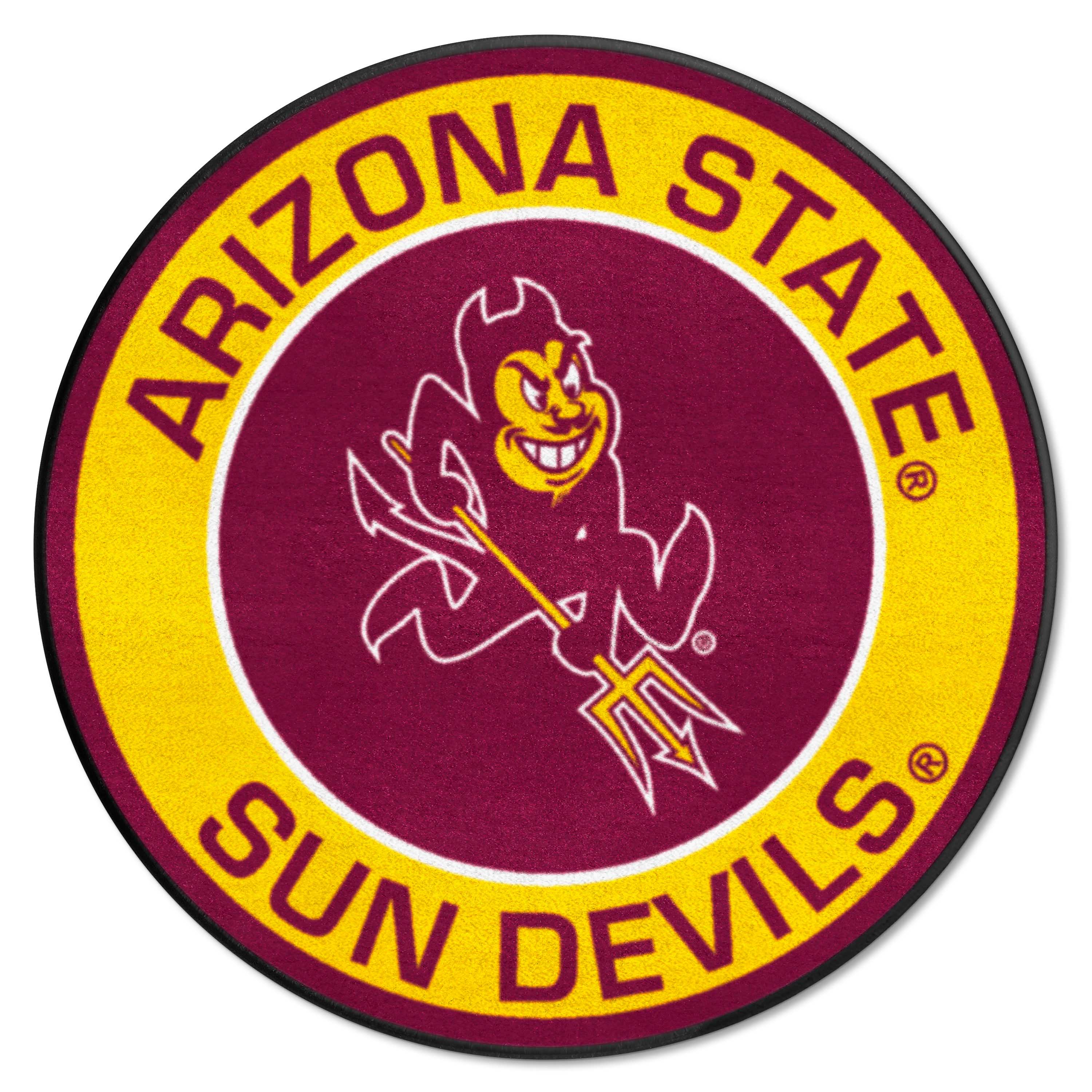 Arizona State Sun Devils Roundel Rug - 27in. Diameter