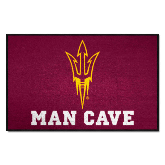 Arizona State Sun Devils Man Cave Starter Mat Accent Rug - 19in. x 30in., Pitchfork Logo