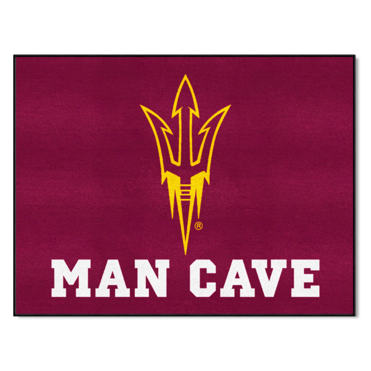 Arizona State Sun Devils Man Cave All-Star Rug - 34 in. x 42.5 in., Pitchfork Logo