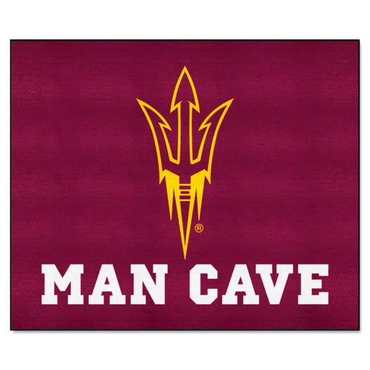 Arizona State Sun Devils Man Cave Tailgater Rug - 5ft. x 6ft., Pitchfork Logo