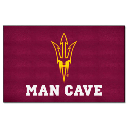 Arizona State Sun Devils Man Cave Ulti-Mat Rug - 5ft. x 8ft., Pitchfork Logo