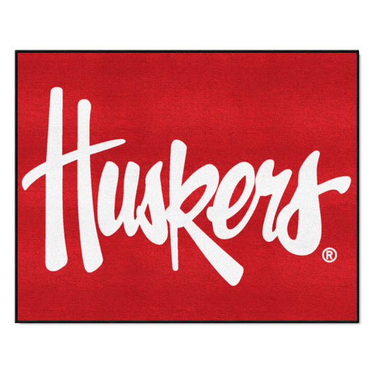 Nebraska Cornhuskers All-Star Rug - 34 in. x 42.5 in., "Huskers" - Nebraska